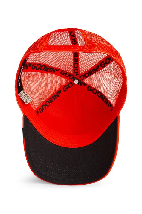 Goorin Bros czapka z daszkiem z dodatkiem bawełny The Nonstop Cheetah kolor pomarańczowy 101-2383