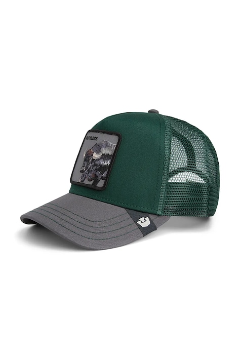 Šiltovka s prímesou bavlny Goorin Bros Two-Tone Buffalo zelená farba, 101-2414