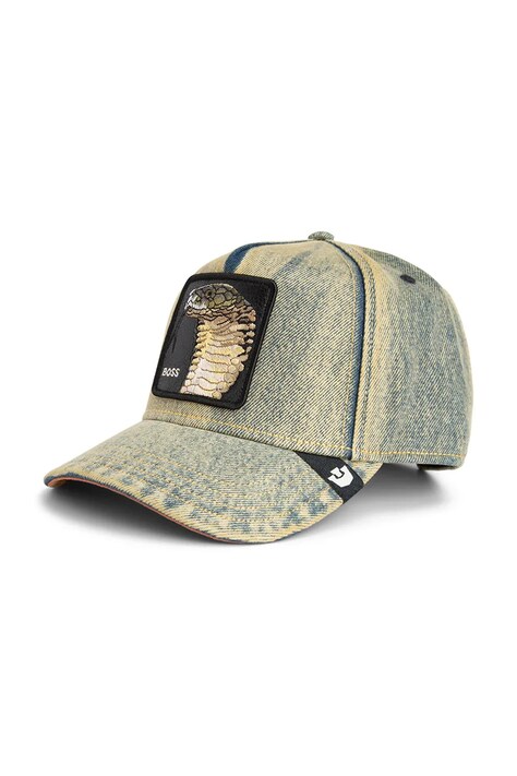 Goorin Bros czapka z daszkiem jeansowa Pit Boss kolor beżowy 101-2270