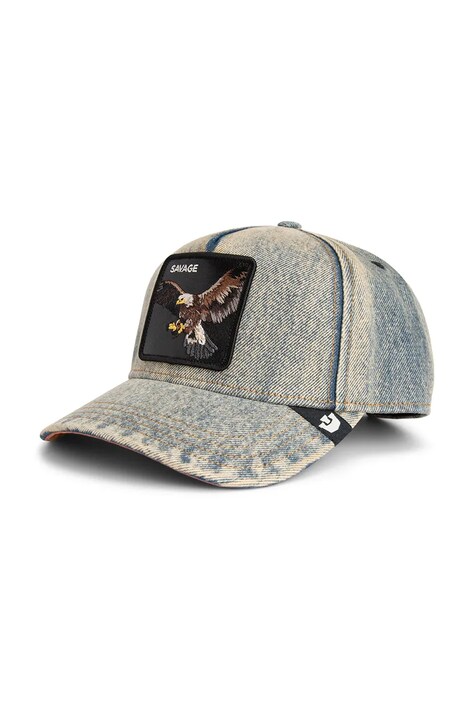 Goorin Bros czapka z daszkiem jeansowa Frequent Flyer kolor beżowy 101-2266