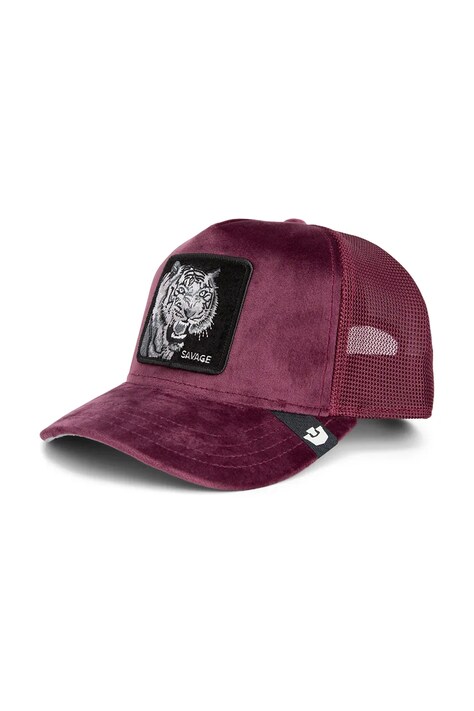 Goorin Bros czapka z daszkiem welurowa Velour Tiger kolor czerwony 101-2352