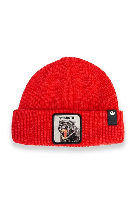 Goorin Bros czapka The Strength Beanie kolor pomarańczowy 107-2490