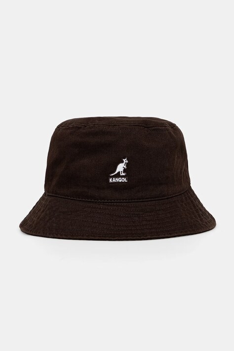 Kangol kapelusz bawełniany WASHED BUCKET brązowy K4224HT.CB226