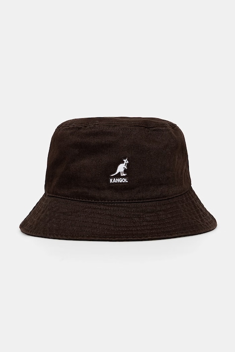 Kangol kapelusz bawełniany WASHED BUCKET brązowy K4224HT.CB226
