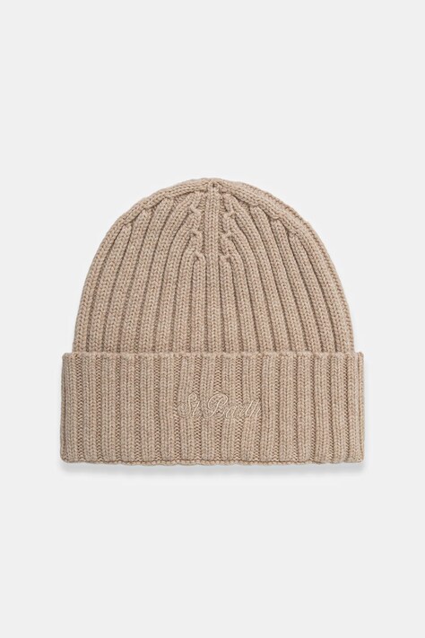 MC2 Saint Barth caciula de lana culoarea bej