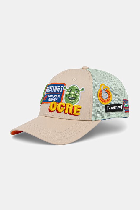 Кепка Capslab x Shrek цвет бежевый CL/PEA6/1/PCS/SNO