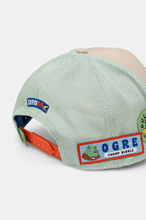 Capslab czapka z daszkiem x Shrek kolor beżowy CL/PEA6/1/PCS/SNO