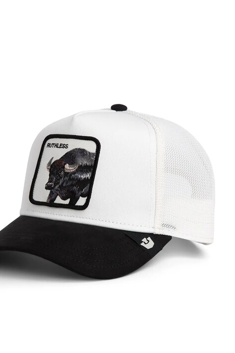 Goorin Bros czapka z daszkiem Suede Black Panther kolor biały 101-2963