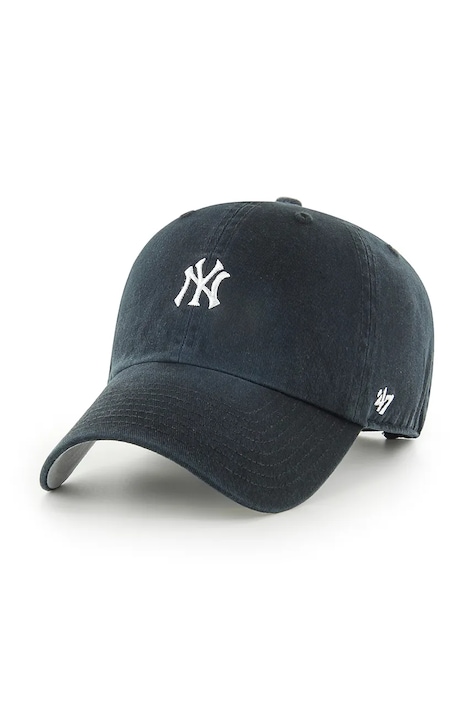 47 brand czapka z daszkiem bawełniana MLB New York Yankees kolor czarny B-BSRNR17GWS-BKC