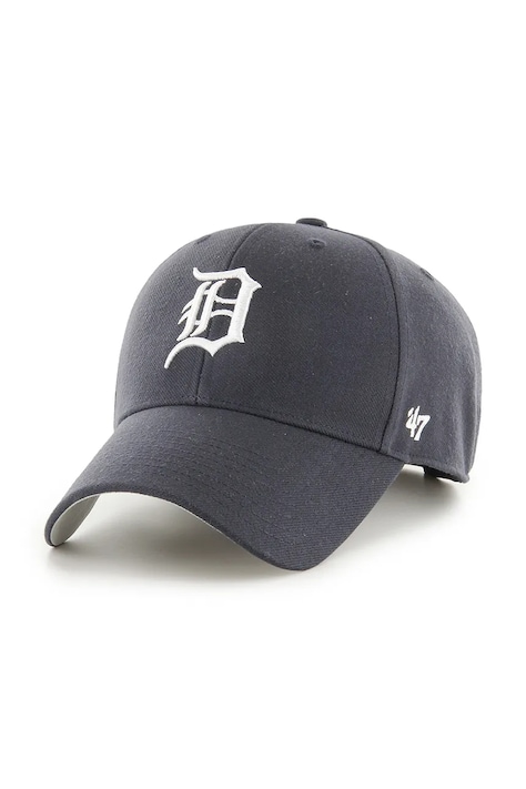 47 brand czapka z daszkiem z dodatkiem wełny MLB Detroit Tigers kolor granatowy B-MVP09WBV-NYJ
