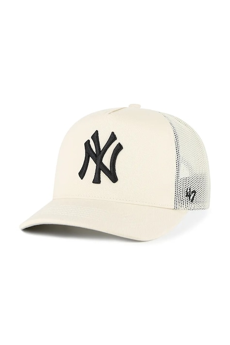 47 brand czapka z daszkiem MLB New York Yankees kolor beżowy B-MSHTC17GWP-NT