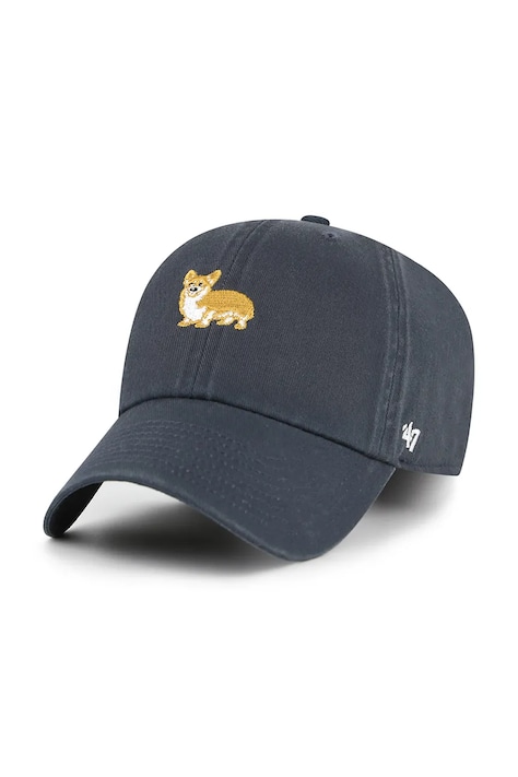 47 brand czapka z daszkiem bawełniana Dog Base Runner Icon kolor turkusowy XXD-BSRIC13GWS-VN