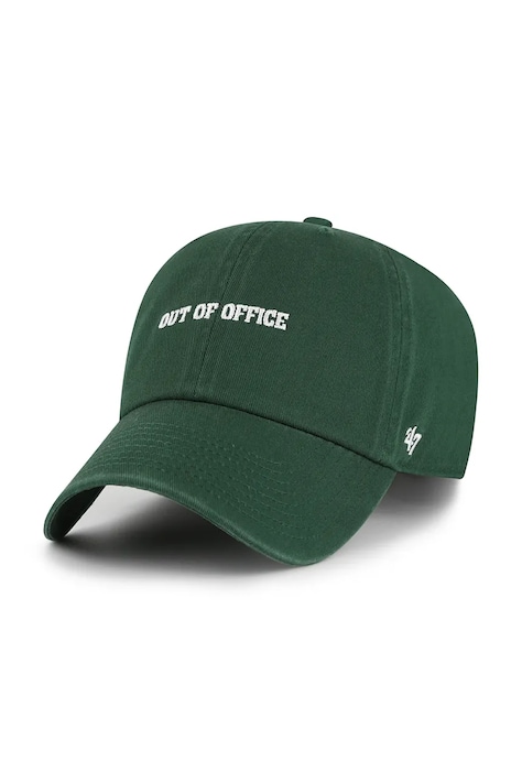 47 brand czapka z daszkiem bawełniana Phrase Base Runner Icon kolor zielony XX-BSRIC1411GWS-DGF