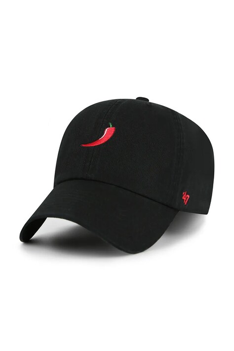 47 brand czapka z daszkiem bawełniana Food Base Runner Icon kolor czarny XX-BSRIC1411GWS-BKAN