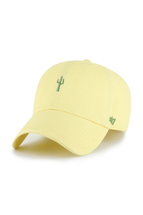 47 brand czapka z daszkiem bawełniana Nature Base Runner Icon kolor beżowy XX-BSRIC1411GWS-H6