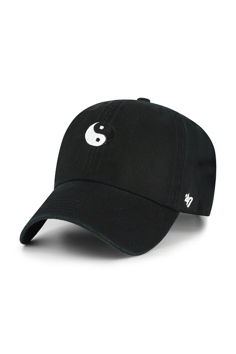 47 brand czapka z daszkiem bawełniana Smiley Base Runner Icon kolor czarny XX-BSRIC1411GWS-BKAL