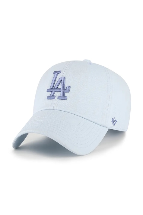 47 brand czapka z daszkiem bawełniana MLB Los Angeles Dodgers kolor niebieski B-NLRGW12GWS-S7