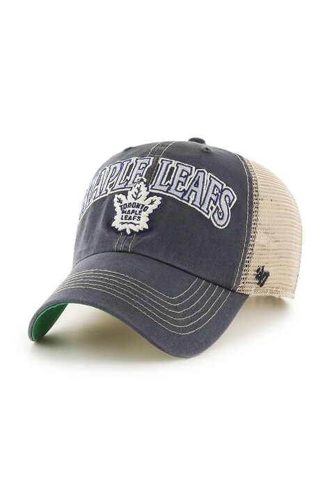 47 brand czapka z daszkiem bawełniana NHL Toronto Maple Leafs kolor granatowy H-TSCLA18LAP-VN