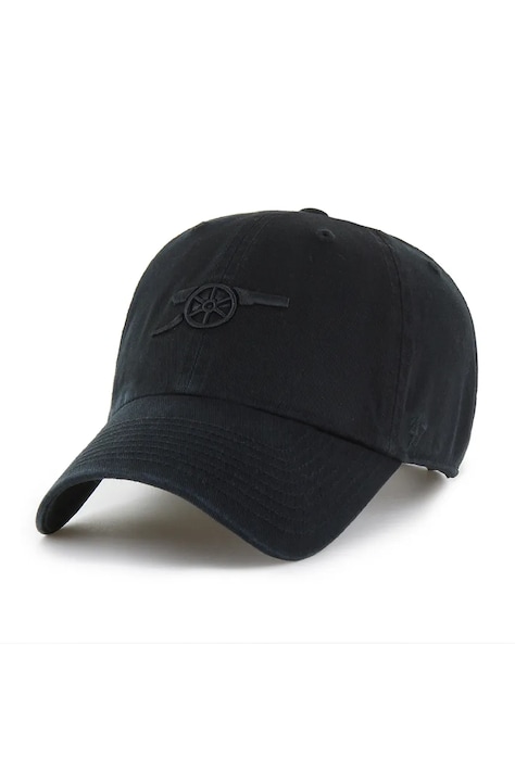 47 brand czapka z daszkiem bawełniana Arsenal FC kolor czarny EPL-NLRGW30GWS-BKA