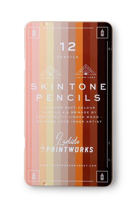 Printworks sada pastelek v pouzdře (12-pack)