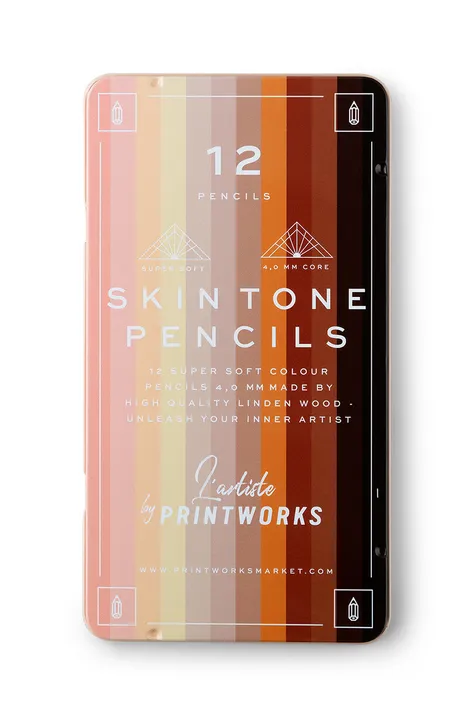 Printworks Комплект моливи в калъф (12 броя)
