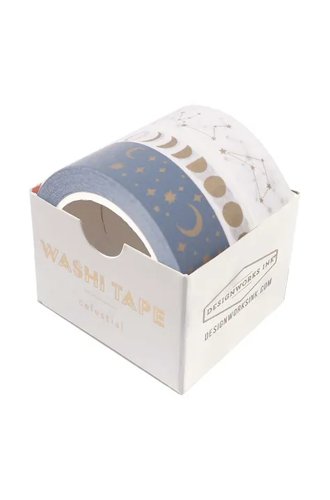 Designworks Ink zestaw taśm klejących Washi Tape - Celestial 3-pack