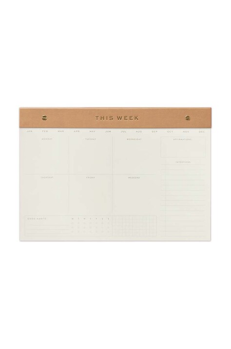 Εβδομαδιαίο ημερολόγιο Designworks Ink Weekly Notepad Camel