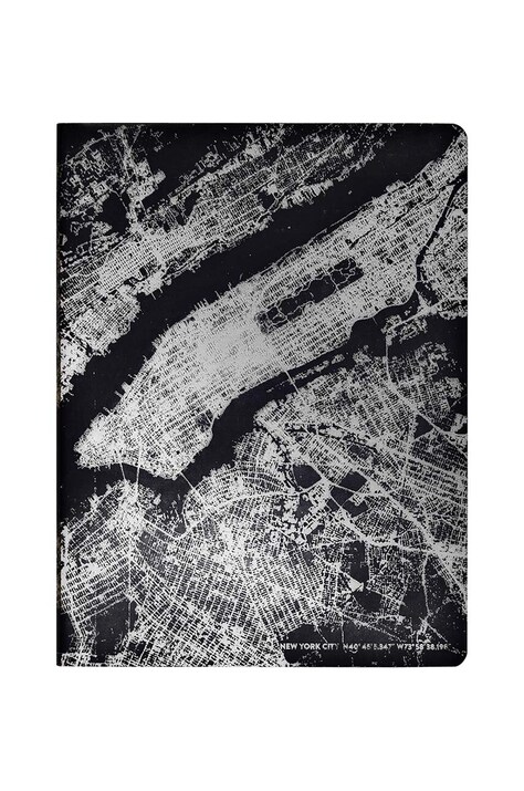 Μπλοκ σημειώσεων Nuuna NYC Silver L LIGHT