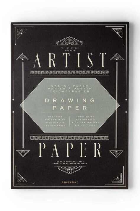 Printworks bloc de desen Artist Paper A4