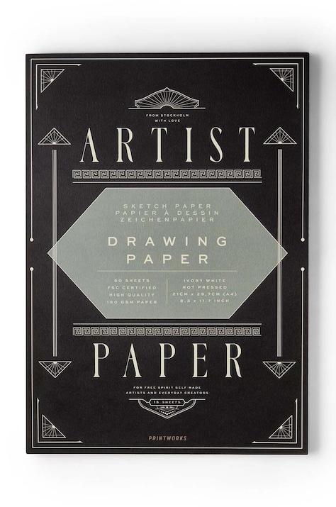 Printworks bloc de desen Artist Paper A4