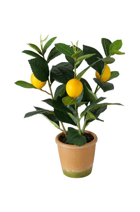 Boltze finto albero con vasoio Lemon