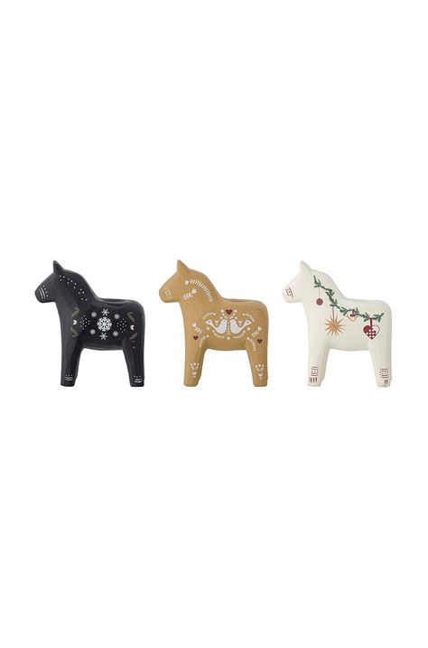 Bloomingville set de sfeșnice de Crăciun (3-pack)