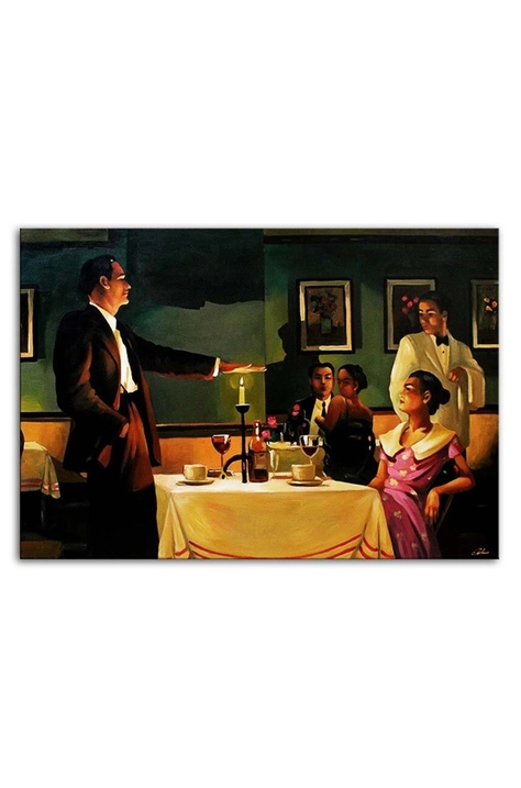 Reprodukcija, naslikana z oljem Jack Vettriano, The Test of True Love