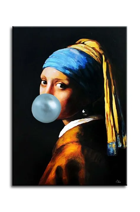 interpretacja namalowana olejem Johannes Vermer, Dziewczyna z perłą