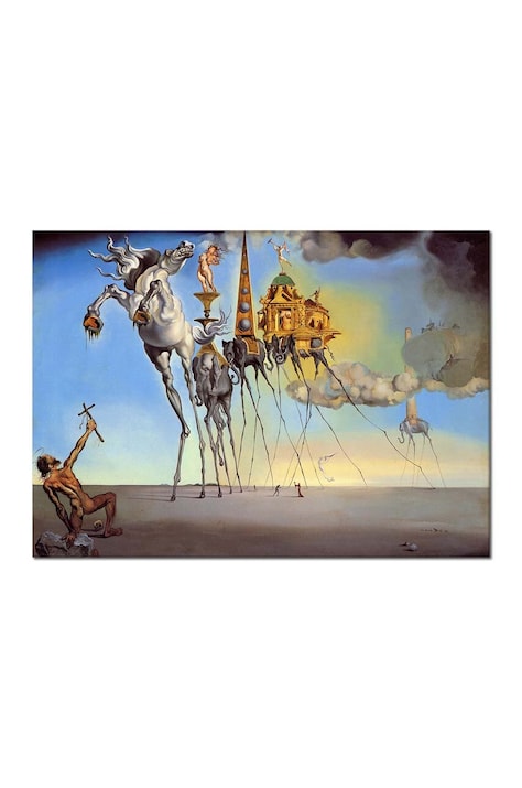 Reprodukcja Salvador Dali, Kuszenie świętego Antoniego 50x70 cm