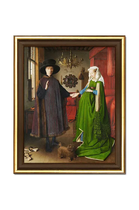 Αναπαραγωγή Jan van Eyck, Portret małżonkow Arnolfinich 24 x 29 cm