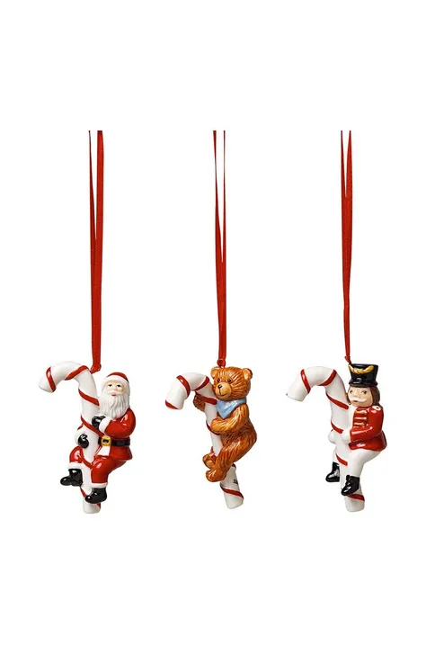 Villeroy & Boch set decorazioni natalizie Nostalgic Ornament pacco da 3