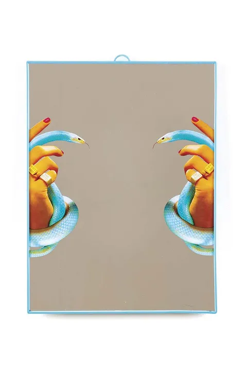Nástenné zrkadlo Seletti Big Hands with Snakes 30 x 40 cm