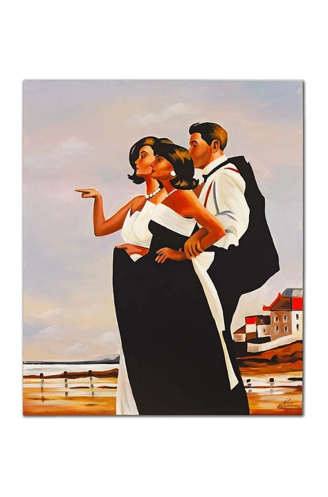 Reprodukcija, naslikana z oljem Jack Vettriano, The Missing Man II