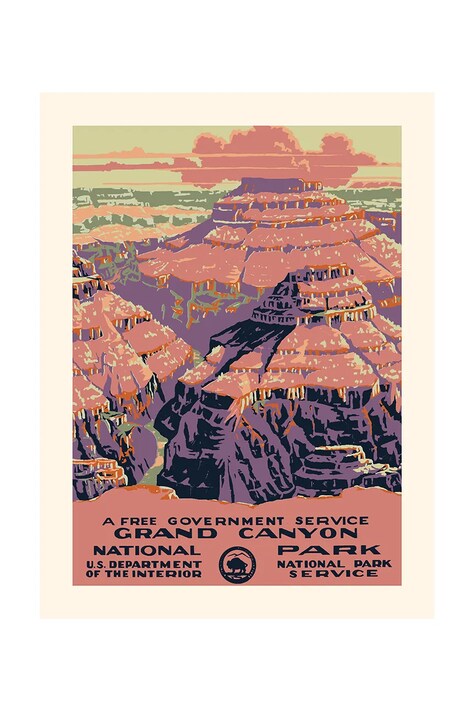 PLAKAT dekoracja ścienna Canyon 30 x 40 cm kolor multicolor