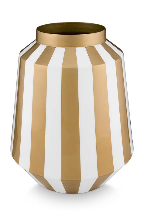 Dekorativna vaza Pip Studio Stripes White-Gold