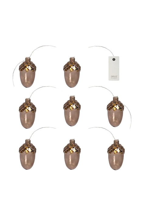Sirius ghirlandă cu led-uri Celina Agern 105 cm culoarea maro