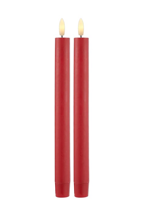 Σετ κεριών led Sirius Sille Krone 2-pack χρώμα: κόκκινο