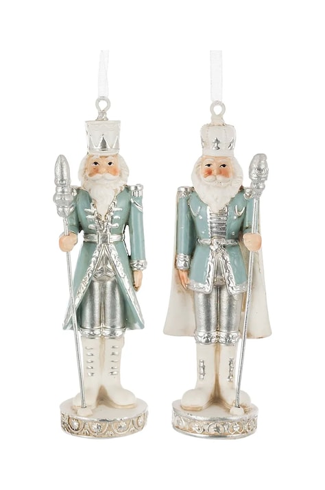 Χριστουγεννιάτικα στολίδια home & lifestyle 10,5 cm 2-pack χρώμα: πολύχρωμο