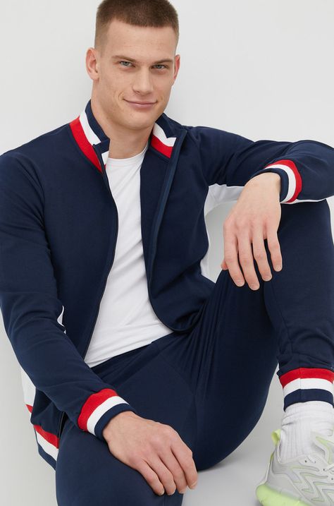 Trenirka Fila za muškarce, boja: tamno plava