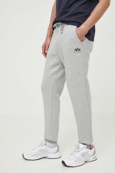Παντελόνι φόρμας Alpha Industries Basic Jogger SL χρώμα: γκρι