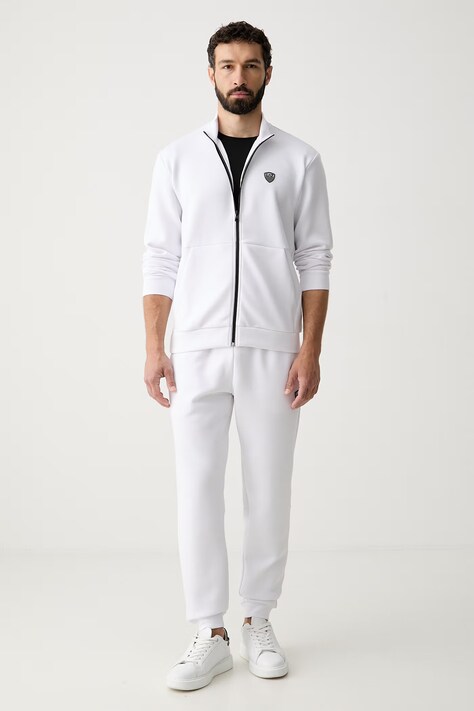EA7 Emporio Armani σετ φόρμας Ανδρικό με βισκόζη λευκό 8NPV56.PJ4EZ