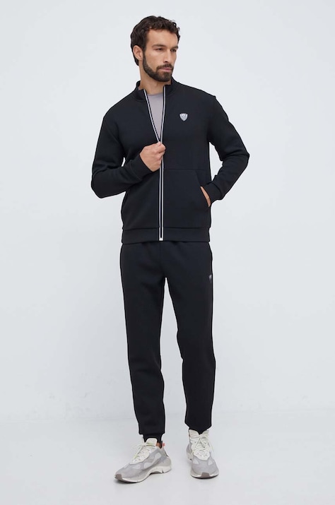 EA7 Emporio Armani trening barbati, culoarea negru