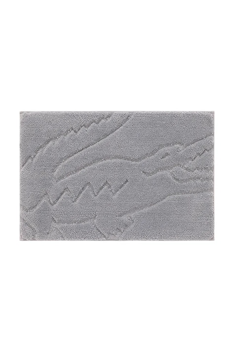 Χαλάκι μπάνιου Lacoste LHERITAG Microch 50 x 80 cm χρώμα: γκρι