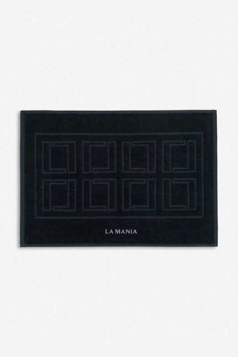 La Mania dywanik łazienkowy bawełniany Mono Mania 70 x 50 cm kolor czarny